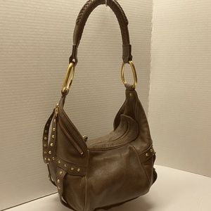 Kenneth Cole - Brown Leather Purse w/Gold Trim